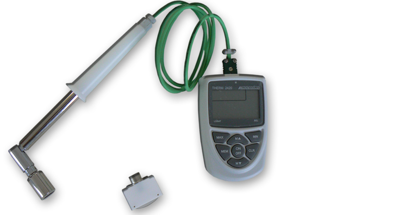 HTM 500 temperature measuring device for controlling the temperature of all current welding machines